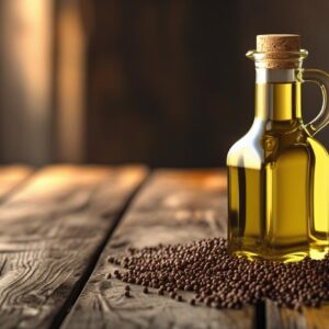 Mustard oil, cold & wood-pressed